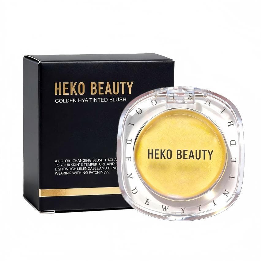 Cross-border HB Gold Color-Changing Blush for Cheeks, Eyes, and Lips, Multi-Use Highlighter for Natural Radiance, Water-Glow Sheer Gold Powder Blush
