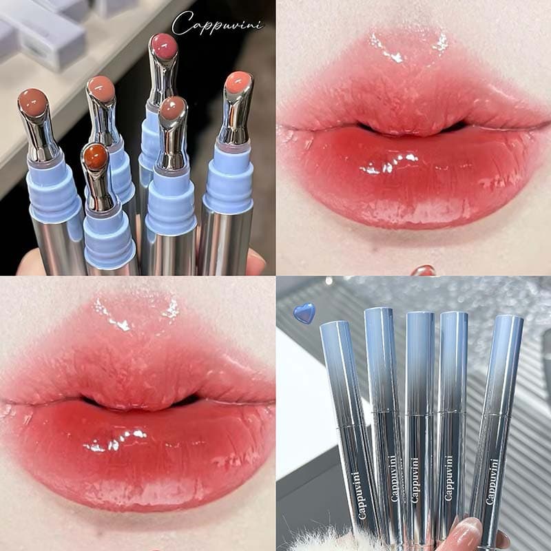 Cappuvini mirror water essence lip gloss glass lip gloss nude color whitening student party domestic lip glaze lipstick