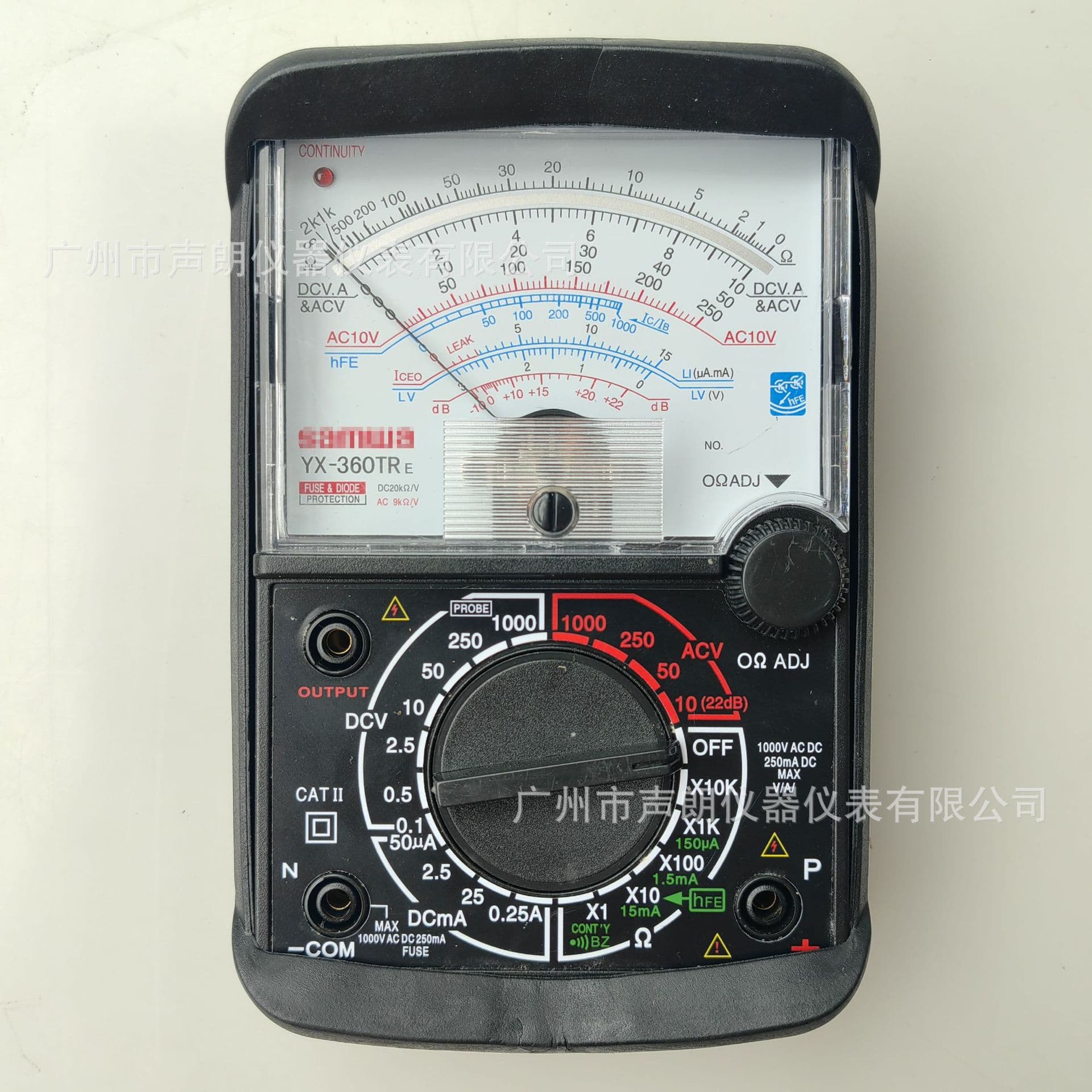YX360TRE pointer multimeter with large sheath foreign trade export instrument voltmeter ammeter