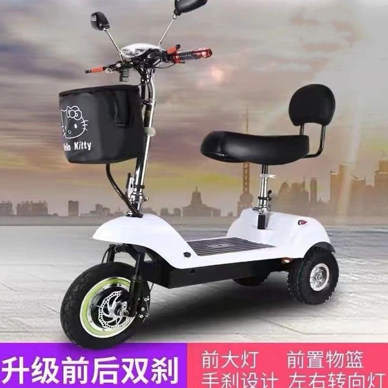 Mini Electric Tricycle for Adults Women Folding Electric Scooter Small Battery Car for Child Transport Commuter Wholesale