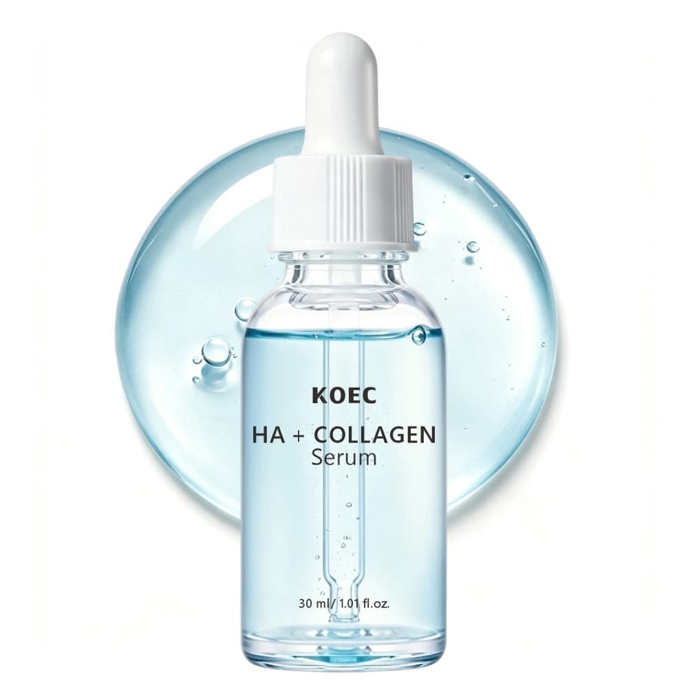 KOEC Hyaluronic Acid Low Molecular Collagen Face Moisturizing Serum 30ml Cross-border DIVE IN HA SERUM