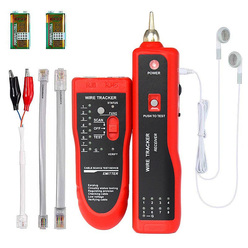 Bojada Factory Direct Multifunctional Network Cable Tester Wire Tracker Anti-Interference Line Finder Cable Tester
