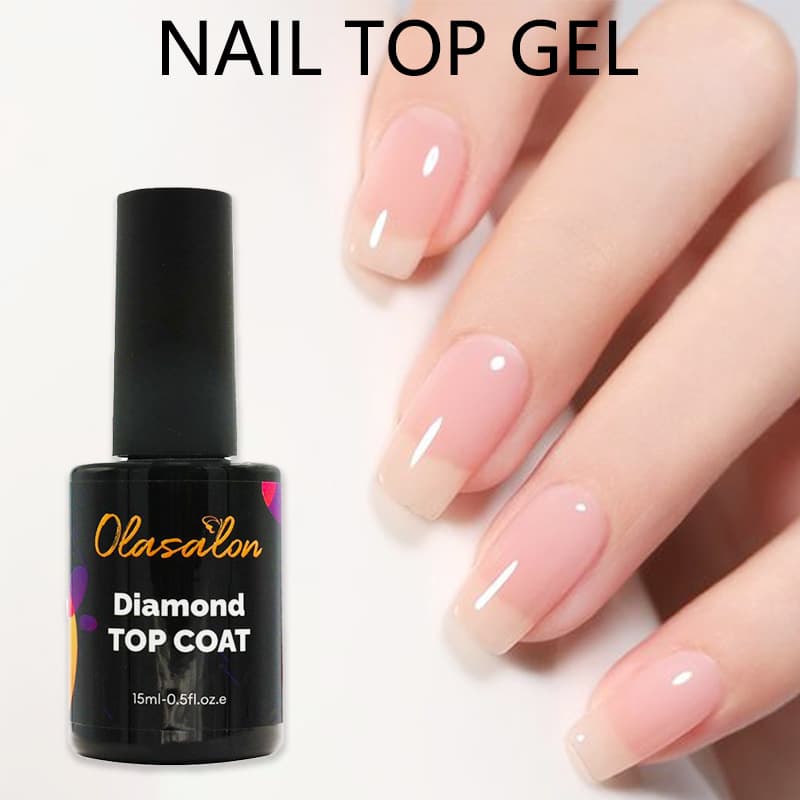 Cross-border Hot Selling Nail Top Coat Gel Functional Gel Scratch-resistant Reinforced Watery Glossy Nail Polish Gel Tempered Top Coat Nail Gel