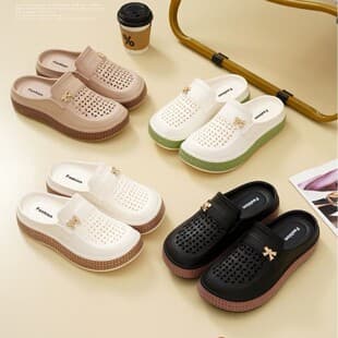 2026 Summer New Crocs for Women, Thick-Sole Breathable Anti-Slip EVA Sandals, Fashion Versatile Cloud-Feel