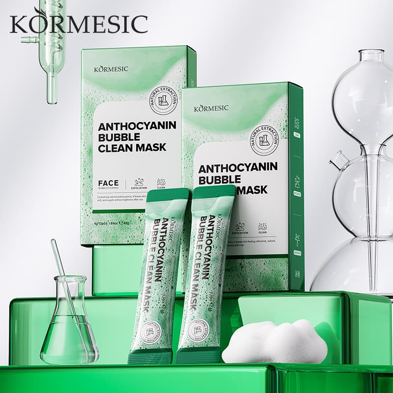 KORMESIC Anthocyanin Bubble Mask Facial Mask Full English Moisturizing Bubble Mask Cross-border Skin Care