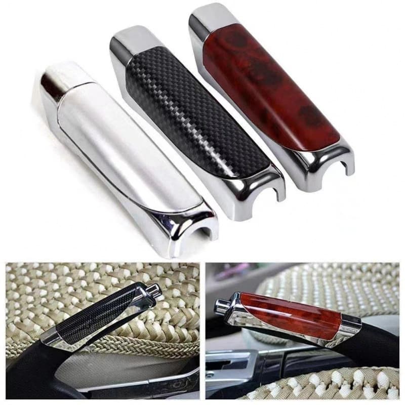 Car Handbrake Cover Car Handbrake Decorative Cover Decorative Cover Plastic Decorative Sheath Carbon Pattern Handbrake Cover Decorative Supplies