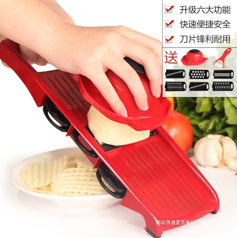 Household Kitchen Grater for Cutting Potato Shreds, Multifunctional Grater for Slicing Red Radish Shreds
