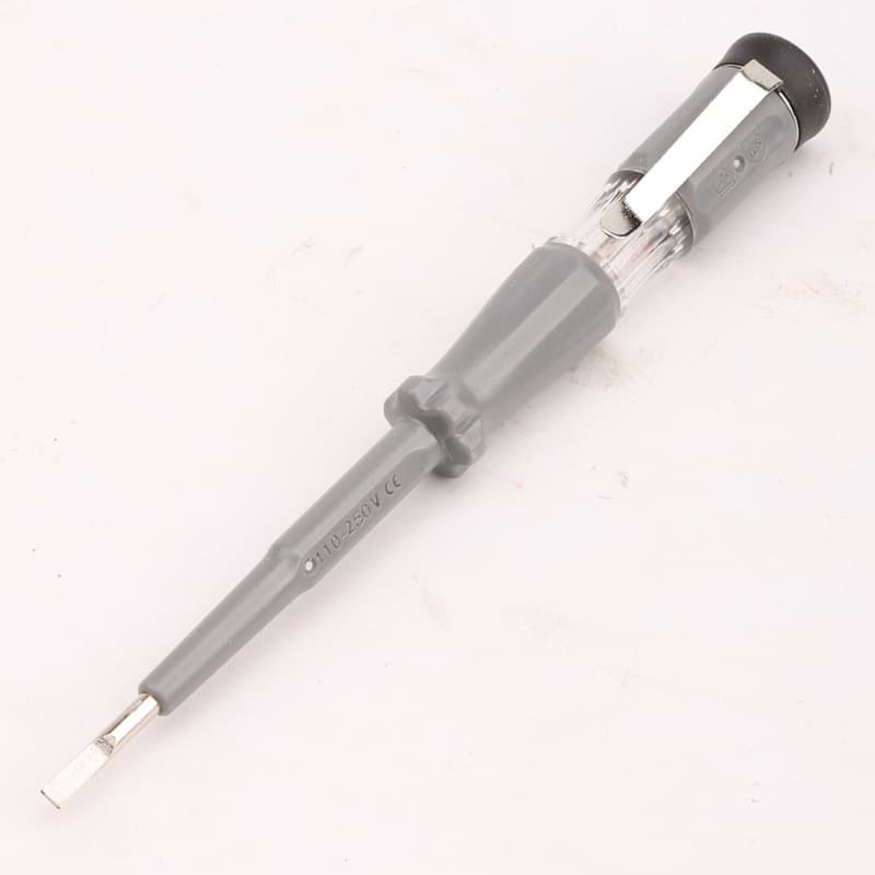 Fukuoka FO-9163 Flathead Test Pen Home Use Ordinary Light-Up Voltage Tester Electric Pen Electrician Hardware Tools Manual