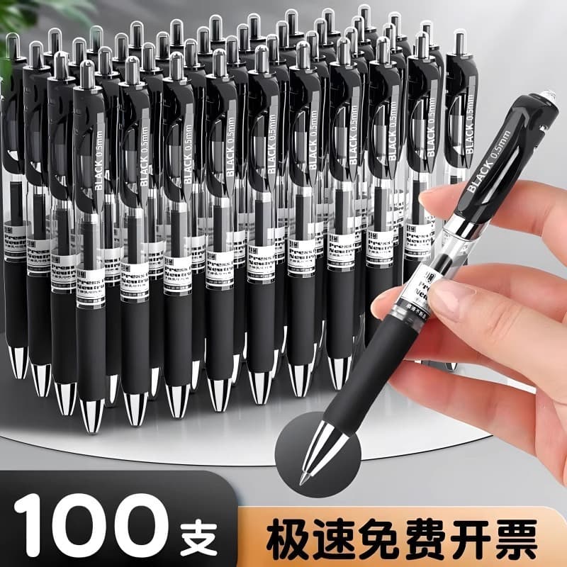 K35 Ballpoint Pen Blue Black Red Retractable Gel Pen Rollerball Pen Exam Black Signature Pen Refill 0.5mm Business