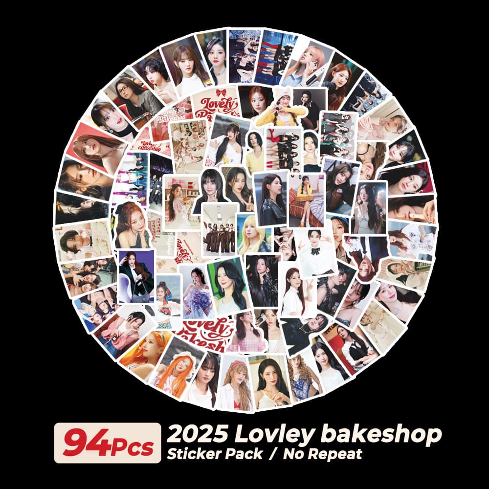 94pcs (G) I-dle stickers KPOP2025 LOVELY BAKESHOP handbook stickers diy decorative stickers