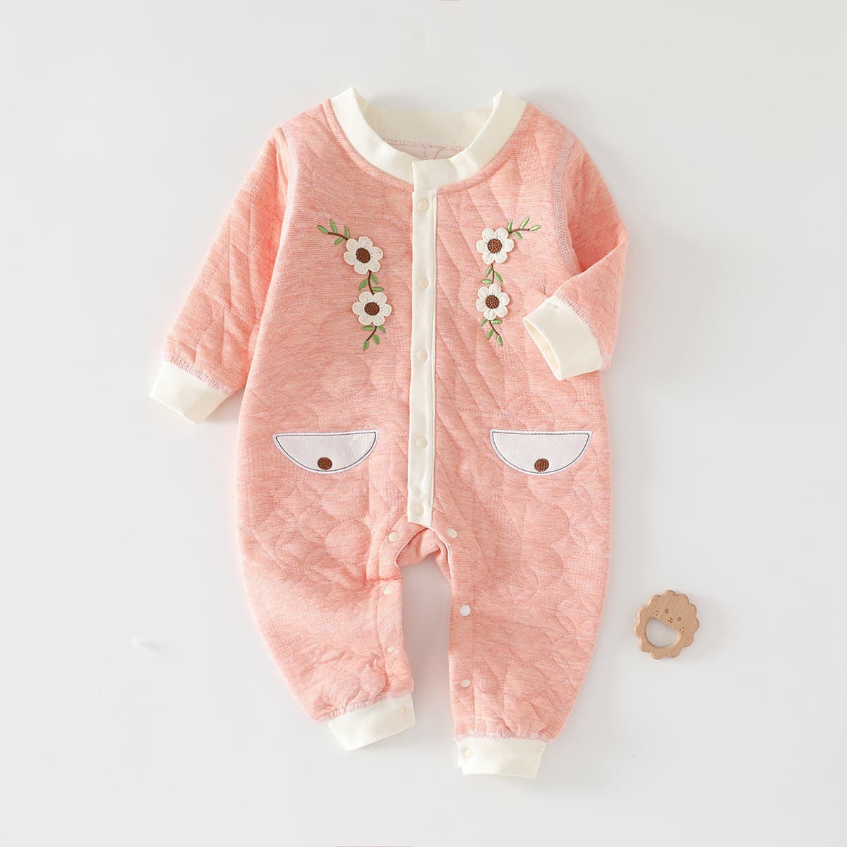 Baby Thermal Romper Autumn Winter Infant Cotton Padded Outwear Newborn Baby Clothes Spring Autumn Cute Adorable