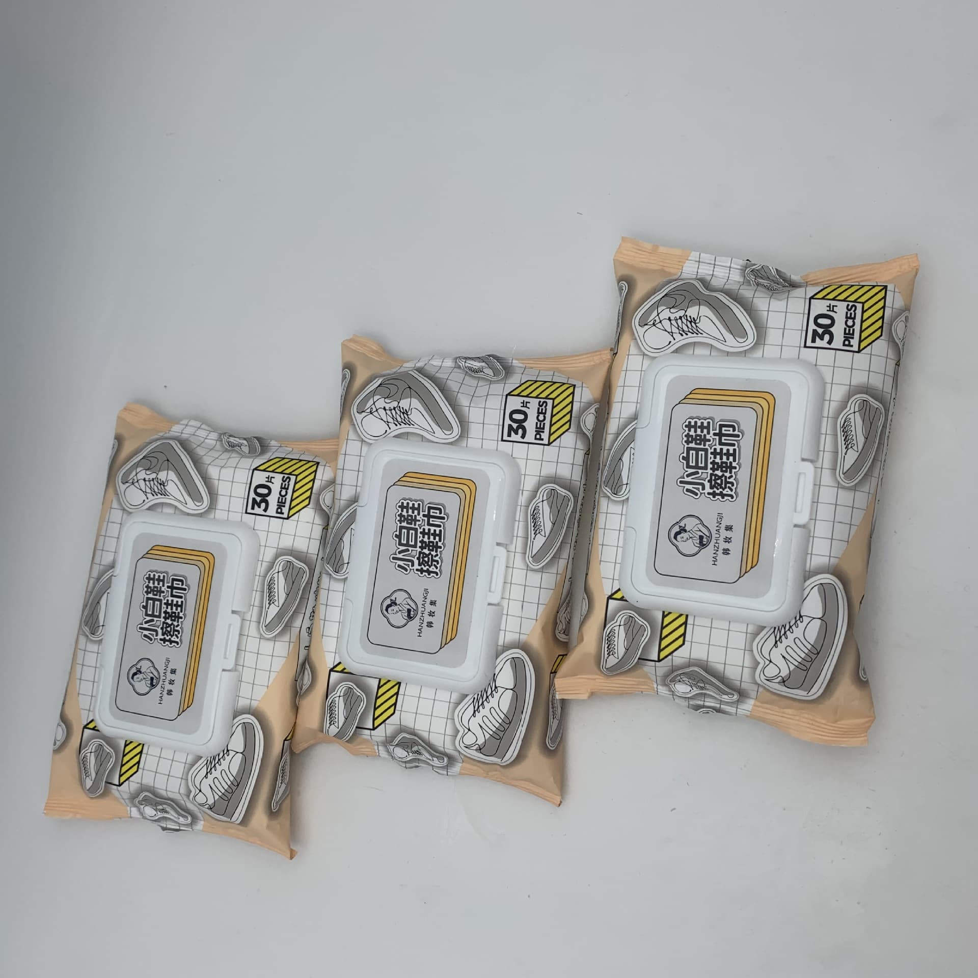 Disposable Shoe Cleaning Wipes for Athletic Shoes, Stain Remover, White Shoe Wipes Manufacturer, Two-Yuan Wholesale