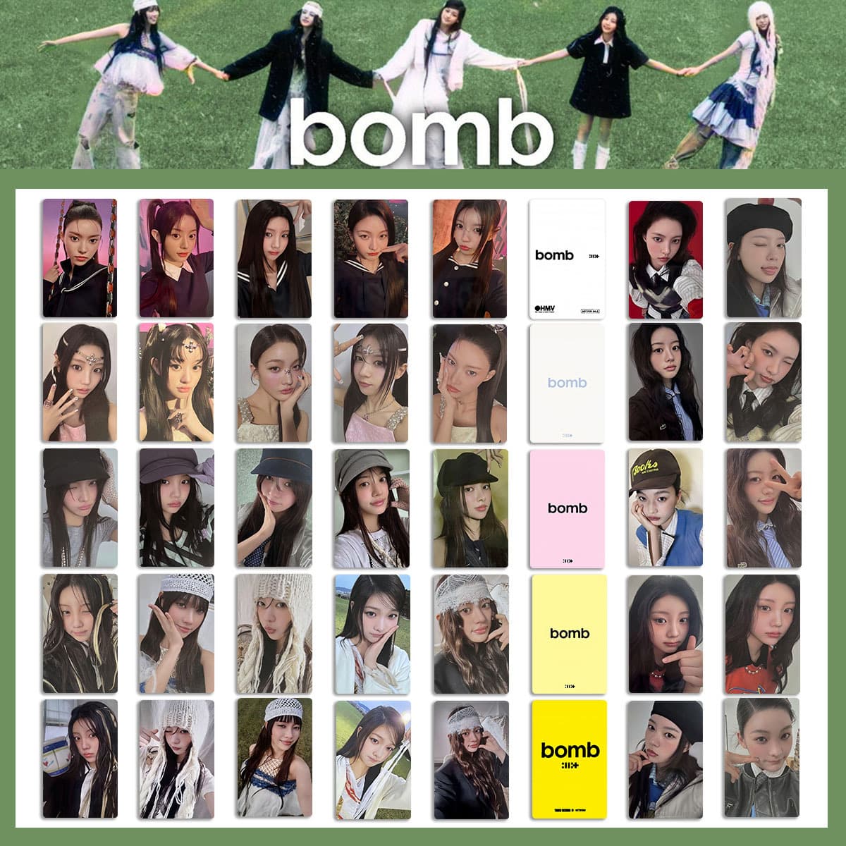 ILLIT gift bomb album peripheral photo card GLLIT random card WVS HMV tower store special photo card