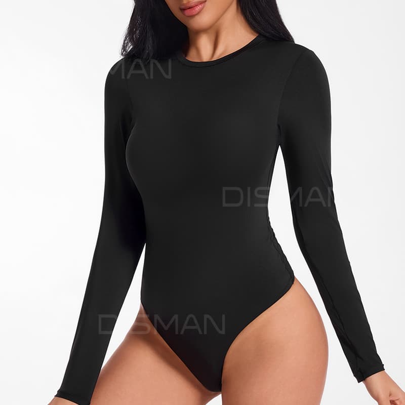 Amazon European and American Women's Clothing Export Casual Base Shirt Women's Inner Wear Long-Sleeve Tight-Fitting Jumpsuit