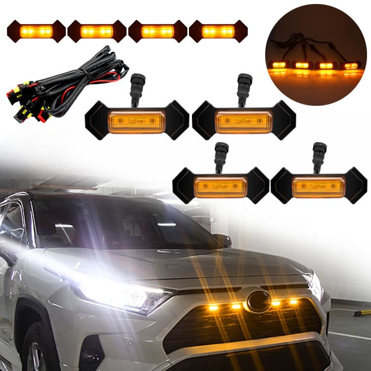 LED Yellow Light Bar for 16~19 TACOMA Grille, Tacoma Daytime Running Light, Width Indicator Light, Taco Grille Light