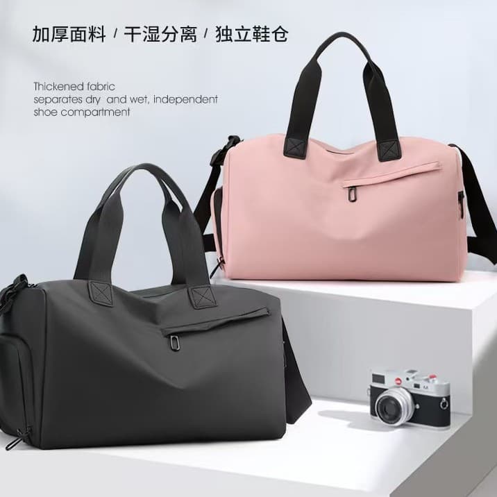 Gym bag men's wet and dry separation swimming shoulder bag sports crossbody bag short-distance travel bag lightweight luggage handbag