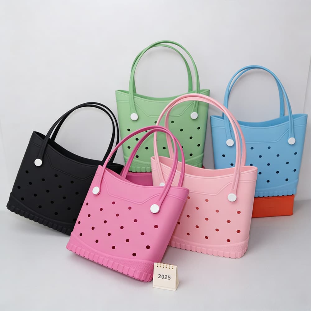EVA Hole Bag Hot Selling Women's DIY Tote Crossbody Bag Korean Style Beach Bag