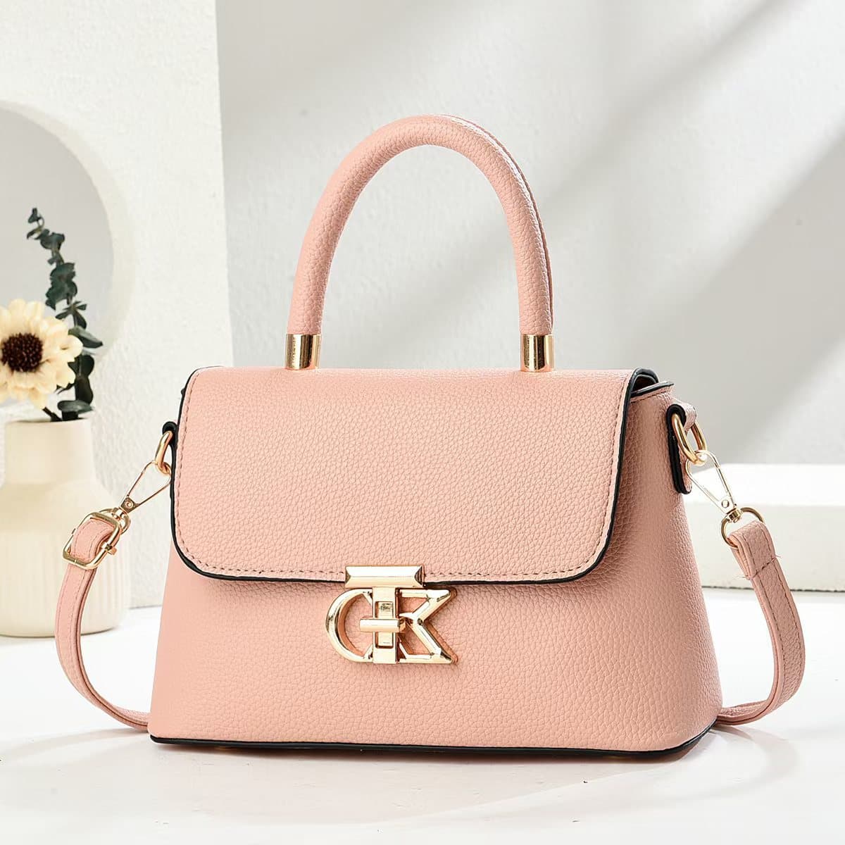 High-end new trendy women's bag, versatile shoulder bag, crossbody bag, Korean version, simple and fashionable, pebbled crossbody bag