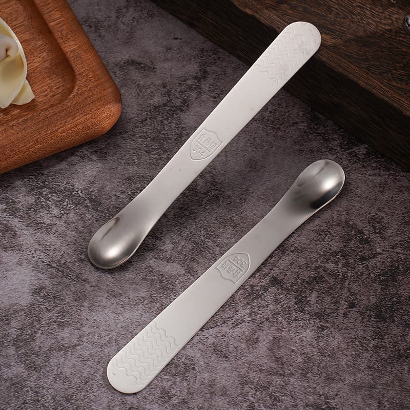 Stainless steel double-headed dumpling spoon filling spoon for making dumplings kitchen stuffing stick for wonton wonton filling spoon