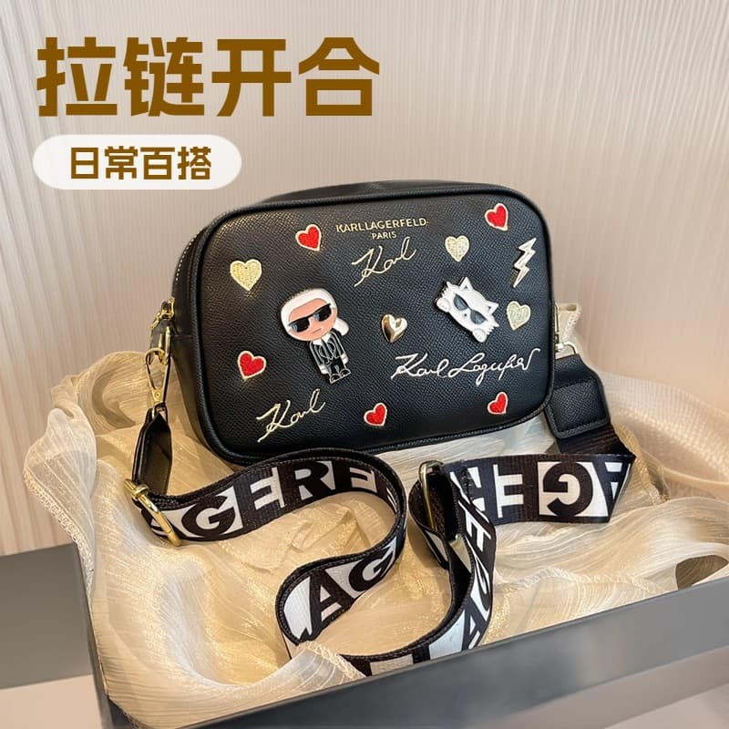 Trending Fashion Camera Bag Small Square Bag K-Erkara Cartoon Character Wide Strap Shoulder Crossbody Bag for Women
