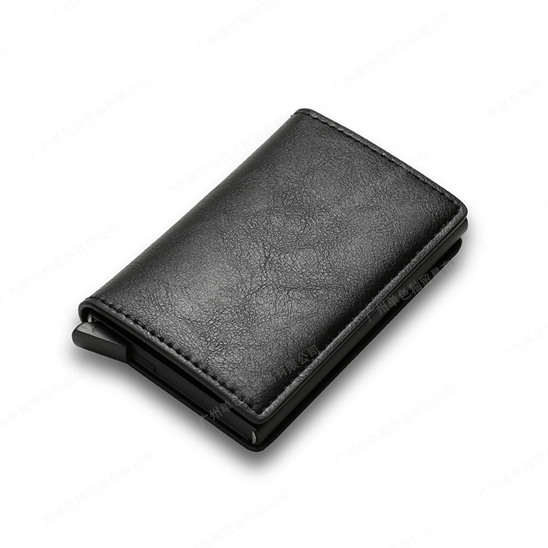 New Men's Multi-Slot Metal Wallet Card Holder RFID Blocking Short Wallet Menwallet