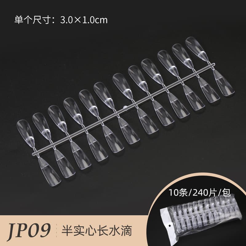 Trapezoidal Drop-Shaped Square Round Set Hollow Solid Nail Art Color Card Transparent Acrylic Nail Polish Oval Shape
