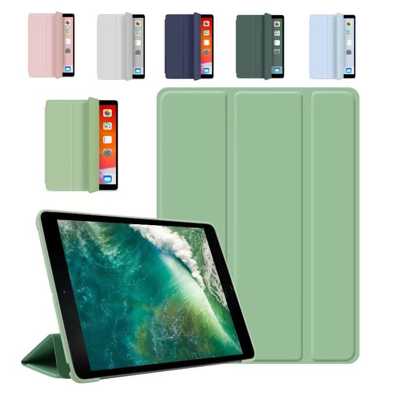 Compatible with Samsung Tab A9 Plus Tablet Case A8 A7 Tri-Fold Soft Shell S9 S8 S7 Honeycomb Leather Case