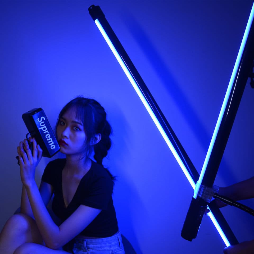RGB fill light, handheld stick light, portable photography light, full-color LED film and television light, soft light, movie ice lamp, LED stick