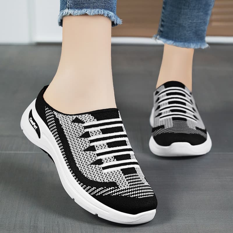Kangtai Shoe Factory Women's Shoes 2025 Spring/Summer Cross-Border Women's Shoes, Casual Breathable Half Slippers Mother Shoes