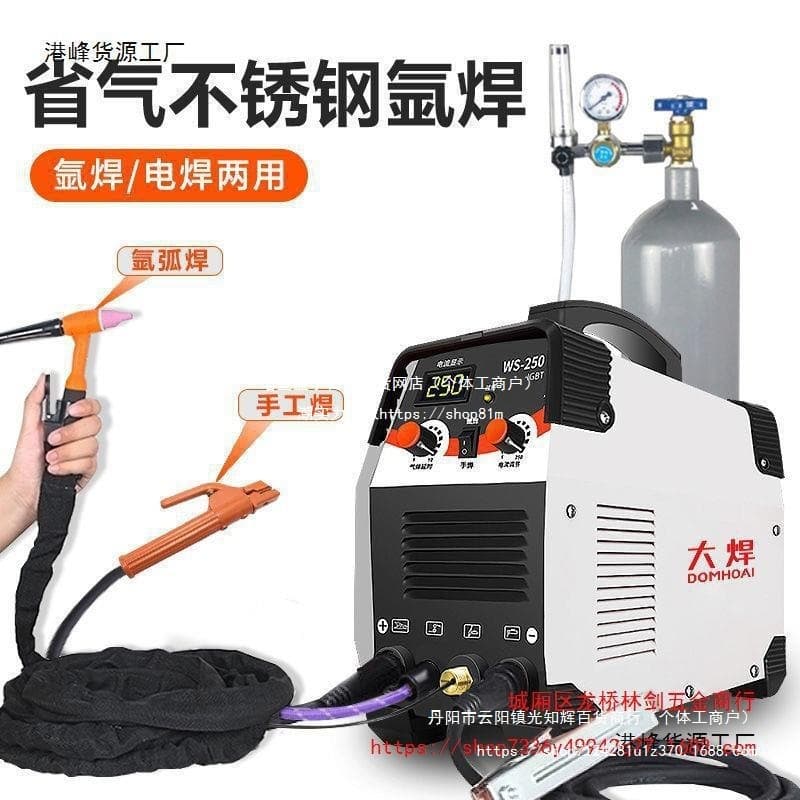 Dahan Stainless Steel TIG Welder 220V Household Small Argon Arc Welding Complete Set Dual-Use Industrial Welding Universal