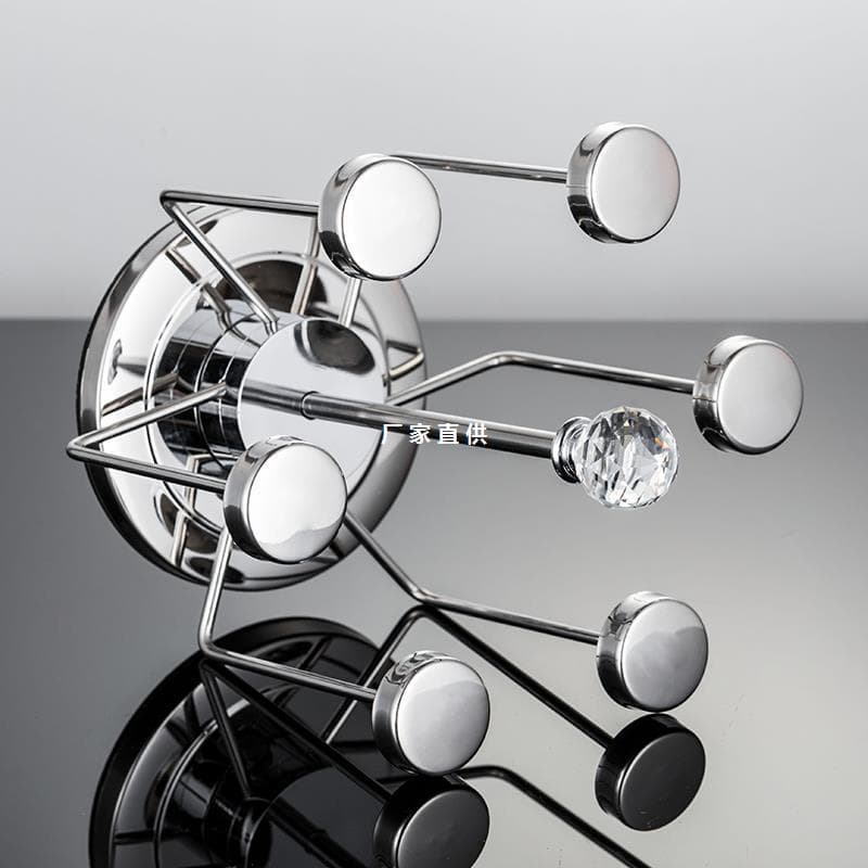 304 Stainless Steel Rotating Cup Holder, Creative Glass Cup Rack for Hanging and Draining, Home Storage