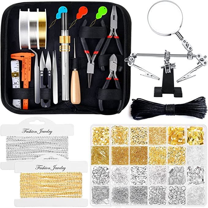 DIY Jewelry Making Tool Kit, Jewelry Craft Supplies Set, Jewelry Accessories Repair Tools