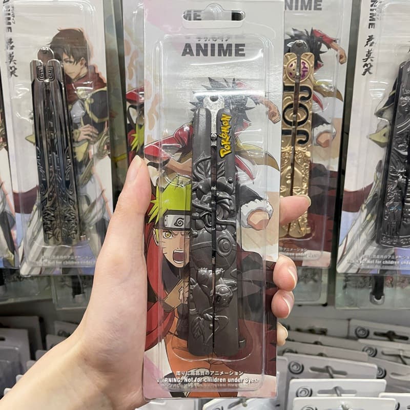 Original weapon alloy model knife toy props metal non-edged butterfly folding knife animation student peripherals