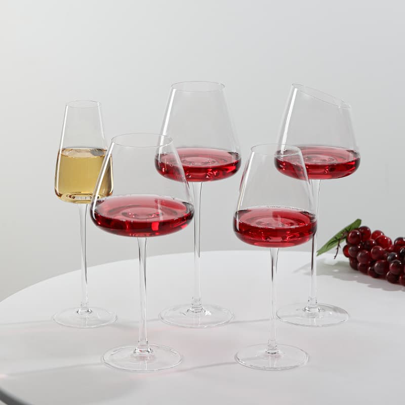 Factory Direct Red Wine Glasses, Household Champagne Glasses, Crystal Glass Wine Glasses, Elegant Tall Stemmed Glasses for Champagne Tower