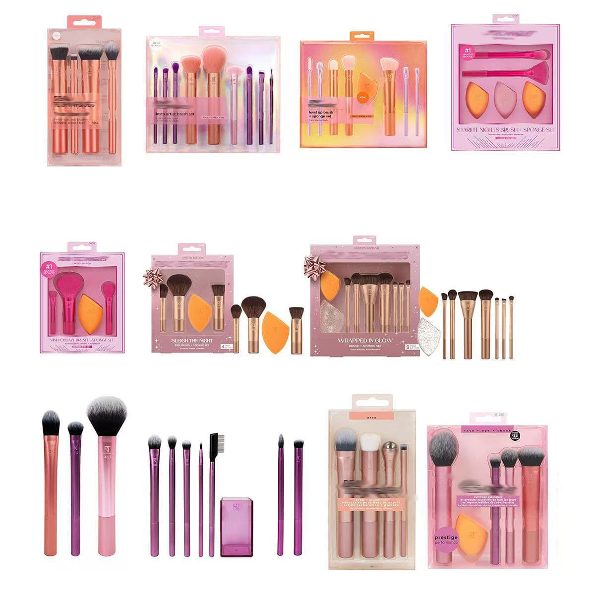 American RT series full set of makeup brushes suit 1997 blush brush vignetting brush eye shadow brush beauty eggs for foreign trade