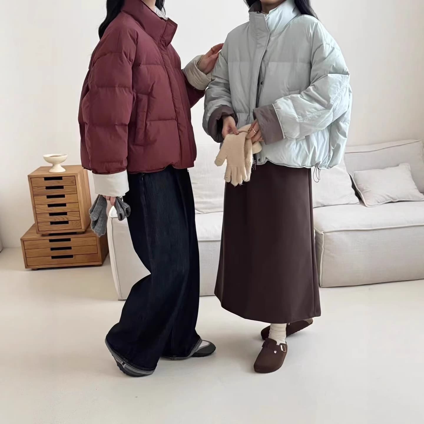 New Color-Block Short Jacket Winter Loose Warm Puffer Coat Korean Casual Versatile Women's Outerwear
