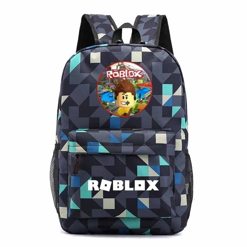 Cross-border roblox game peripheral starry sky rhombus men's and women's backpacks travel bags computer bags high school student bags