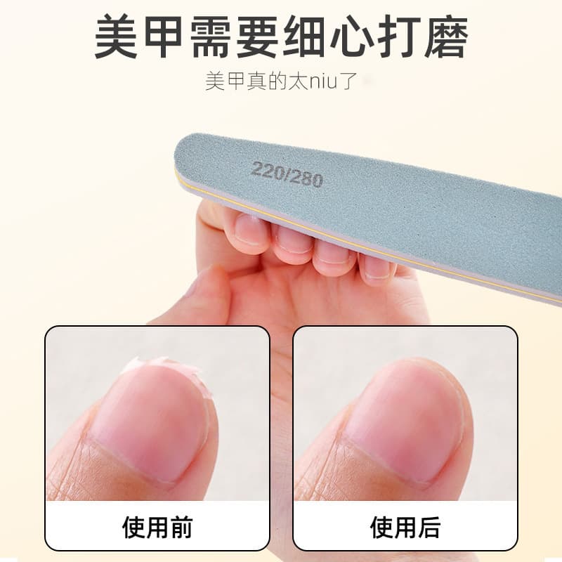 Nail File Double-Sided Shaping Buffer for Nail Salon, Nail Shaping, Smoothing, and Polishing Stick