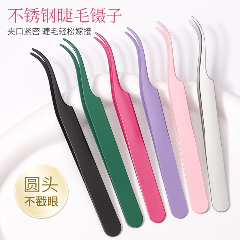 Factory direct supply stainless steel glue-free eyelash curler grafted eyelashes false eyelash assistant curved eyebrow curler