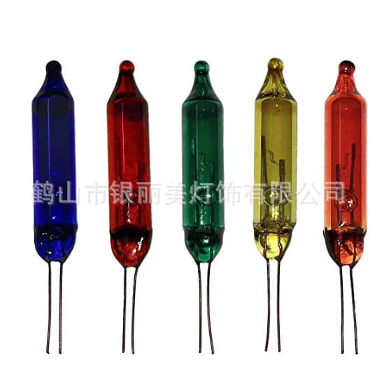 Cross-border e-commerce hot-selling product Christmas light string 2.5V 0.17A replacement mini bulbs, colored miniature bulbs