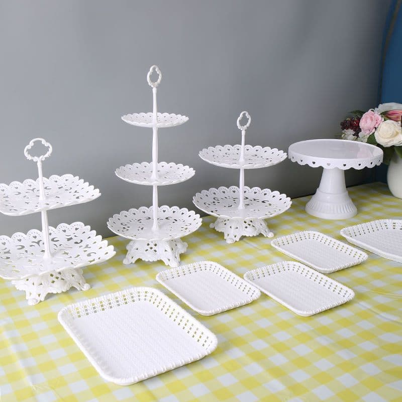 Birthday Party Dessert Table Decoration Stand Display Rack European Style Tea Break Cold Meal Cake Pastry Shelf
