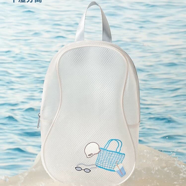 New Wet-Dry Separation Swim Bag PVC Toiletry Bag Handheld Waterproof Storage Sports Bag Women's Portable Beach Bag