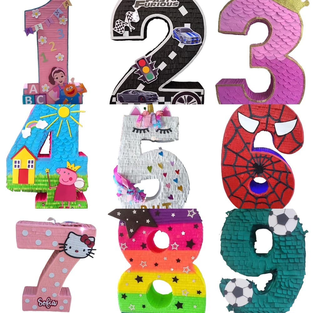 Digital Pinata Children's Birthday Party Decoration Holiday Party Game Candy Smashing Props Toy Pinata