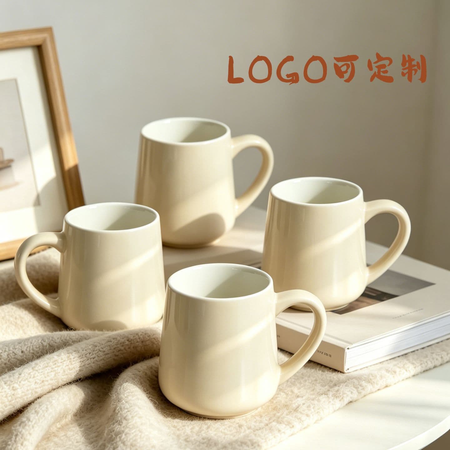 Custom Vintage Creative Ceramic Mug Large Belly Mug Milk Breakfast Coffee Cup Colored Glaze Mug Gift Cross-border