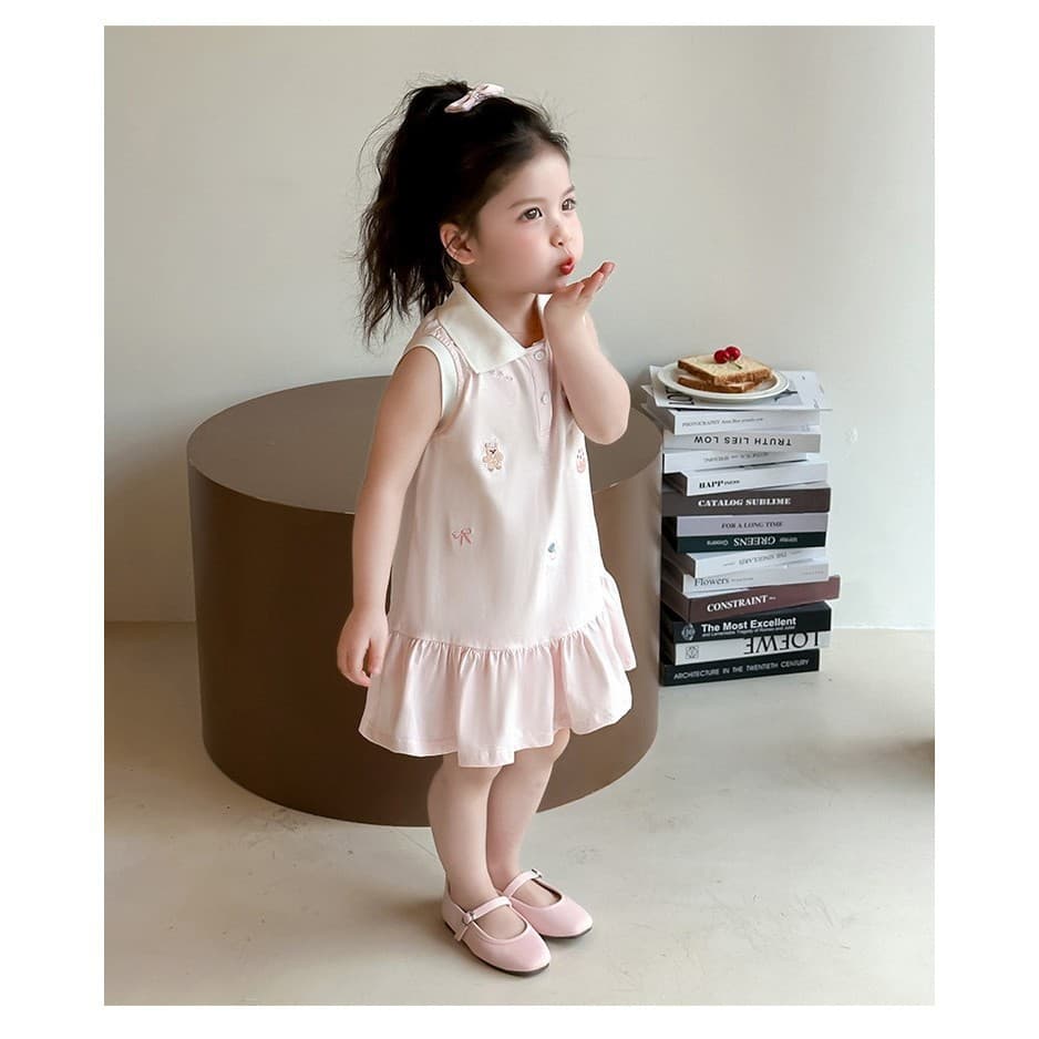 New Girls Dress Summer New Style Children Fashion Summer Dress Baby Girl Stylish Polo Princess Dress