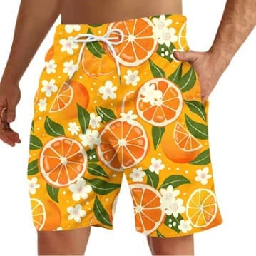 2026 New Fun 3D Printed Fruit Beach Shorts Men Quick Dry Board Shorts Cool Summer Swim