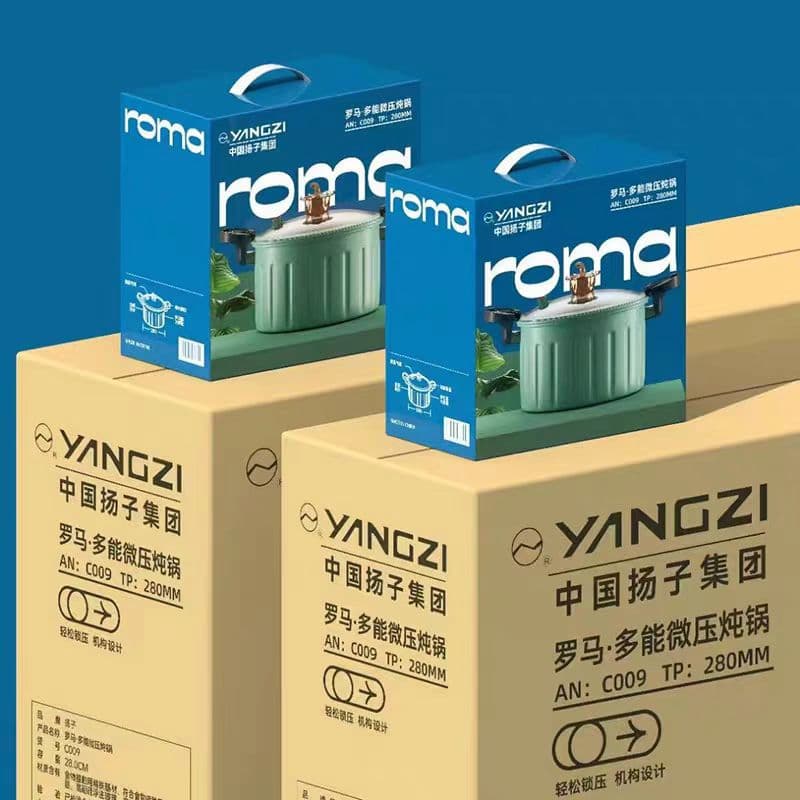 Yangtze Rome Micro Pressure Cooker Double-Ear Household Large-Capacity Non-stick Pot Soup Cooking Pot Store Celebration Event Gift Wholesale