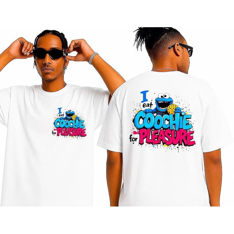 European size cotton short sleeve I Eat Coochie For Pleasure Gift Shirt For Man,Sesa