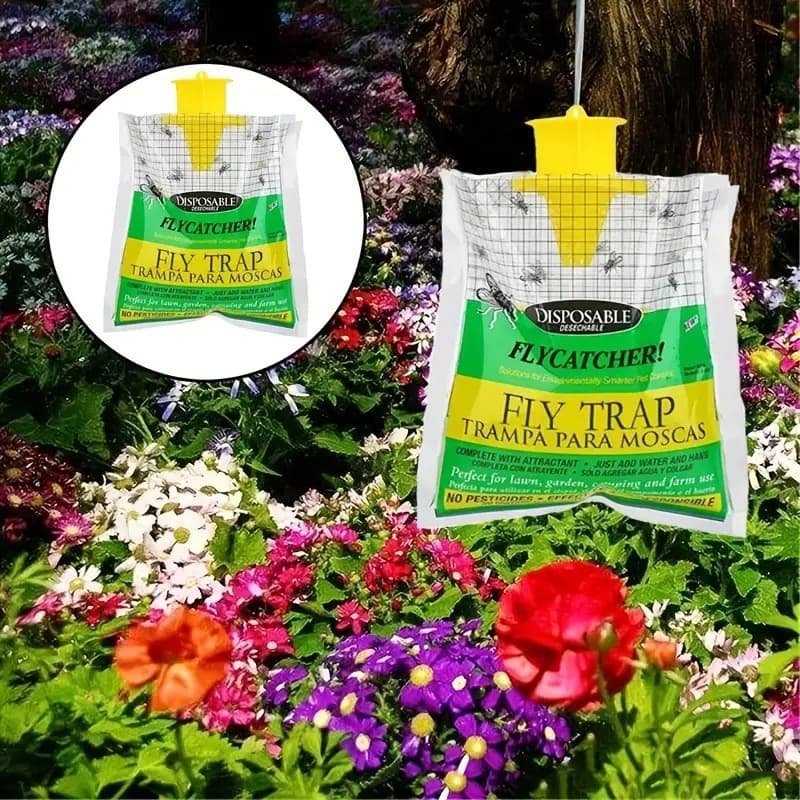 Fly Trap Fruit Fly Catcher Fly Cage Fly Killer Bait Trap Sticky Paper