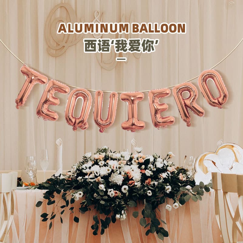 Love Letter Balloons in Aluminum Foil for Valentine's Day And Wedding Anniversaries Red Gold Blue Mixed Colors Available